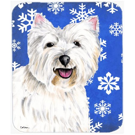 SKILLEDPOWER Westie Winter Snowflakes Holiday Mouse Pad; Hot Pad or Trivet SK234918